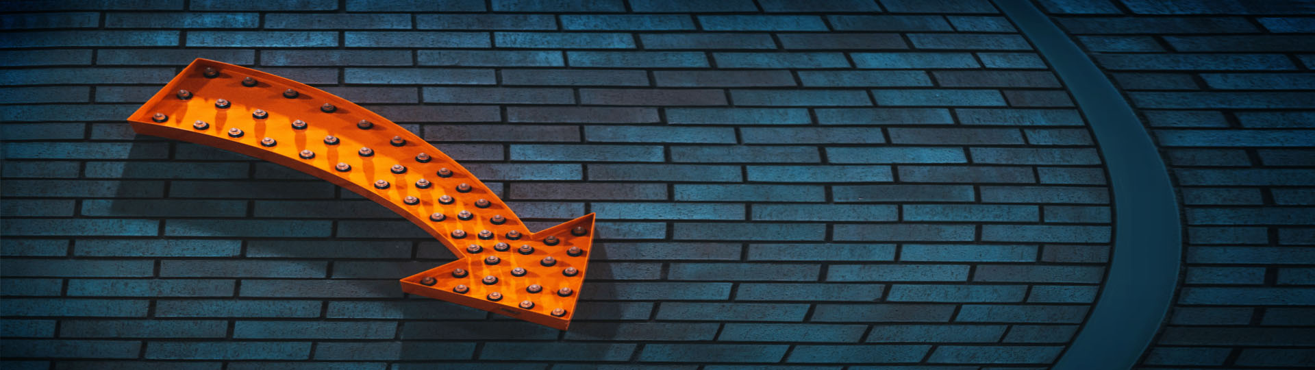 Orange Arrow - Representing About Us